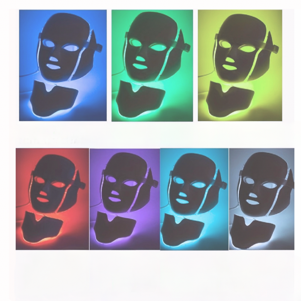LED Face Mask – 7 Farben Lichttherapie für zu Hause