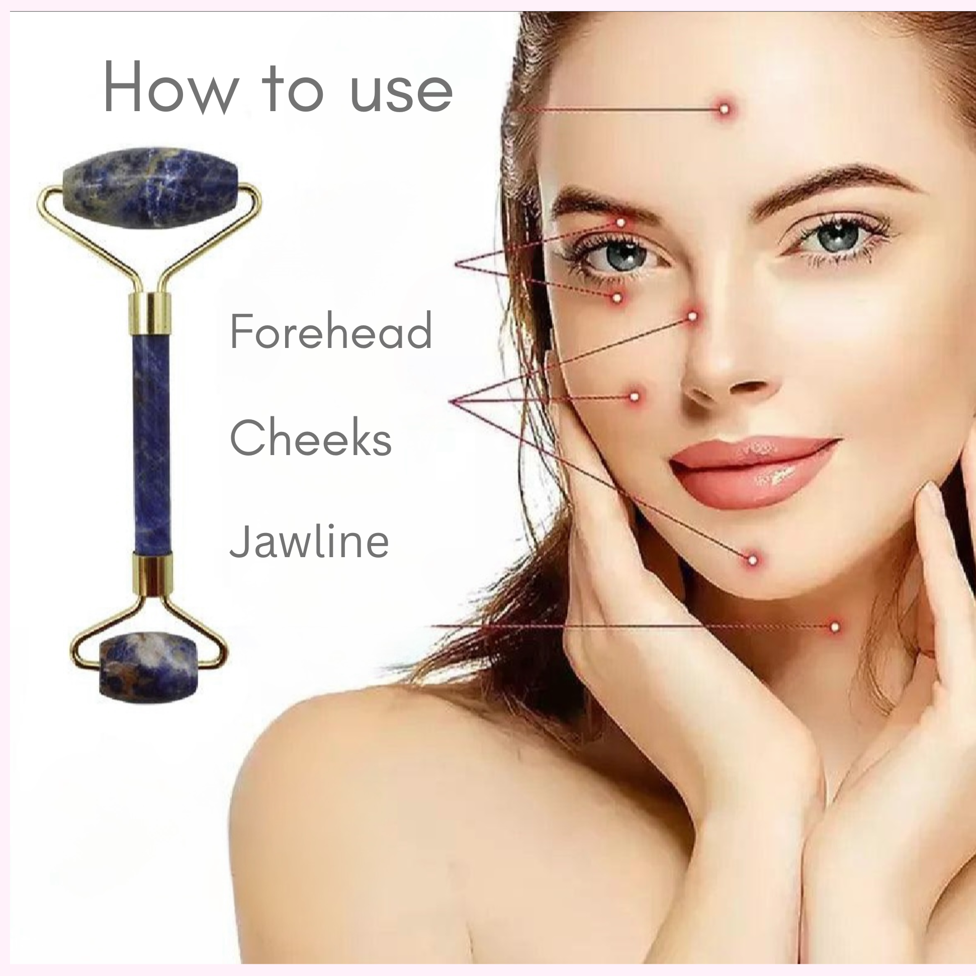 Amethyst Face Roller - Beruhigend & Entspannend