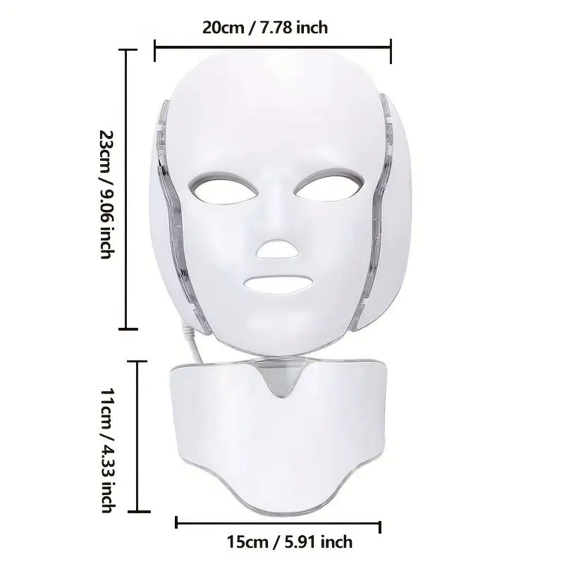 LED Face Mask – 7 Farben Lichttherapie für zu Hause