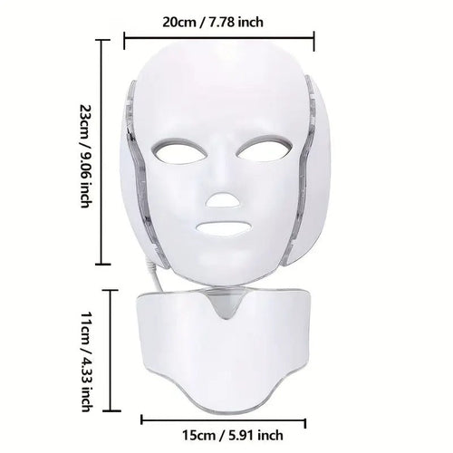 LED Face Mask – 7 Farben Lichttherapie für zu Hause